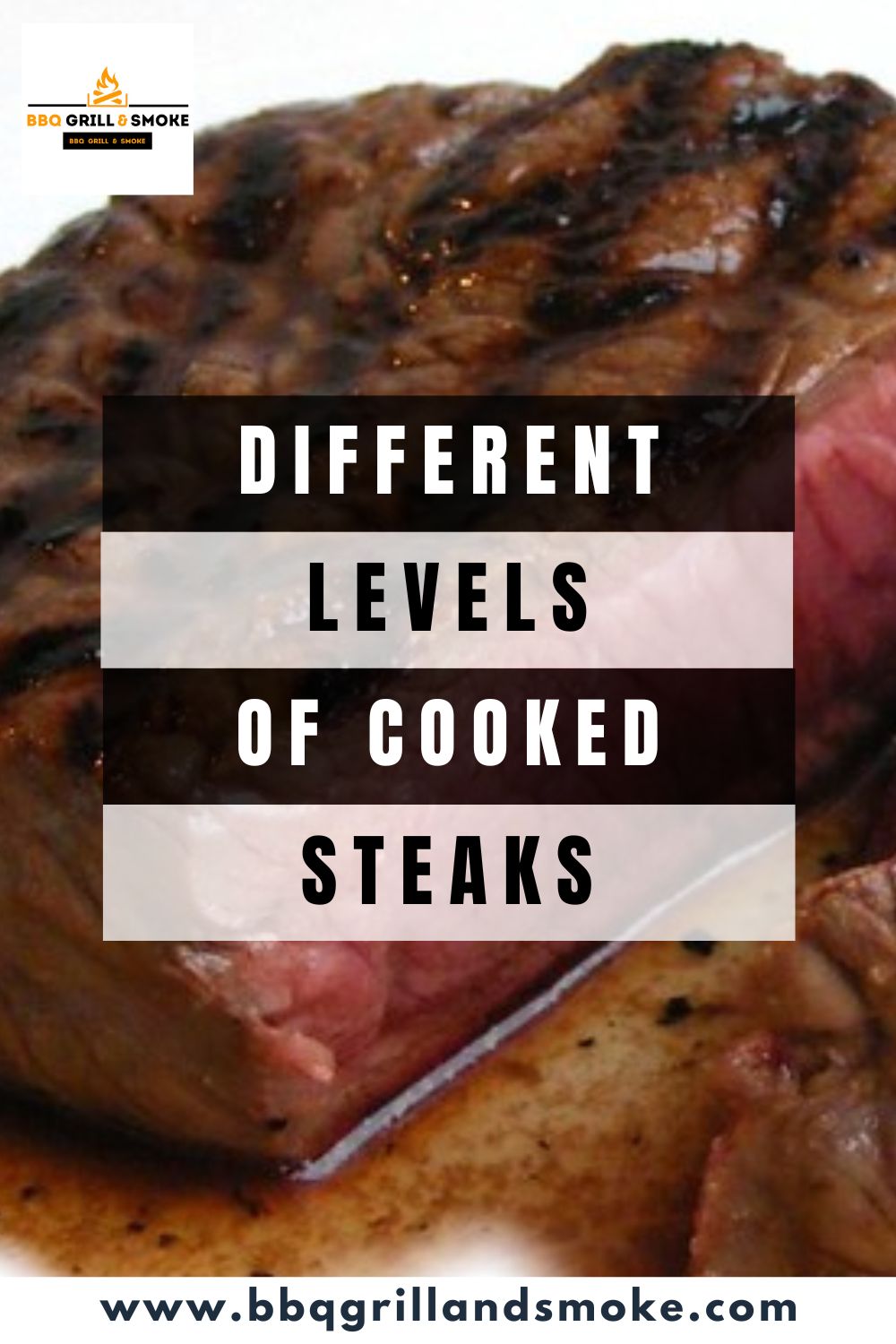 Different Levels Of Cooked Steak Bbq Grill And Smoke