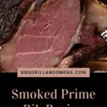 Prime Rib in A Smoker Recipe