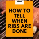 How to tell when ribs are done