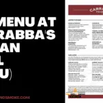 The Menu at Carrabba's Italian Grill (MENU)