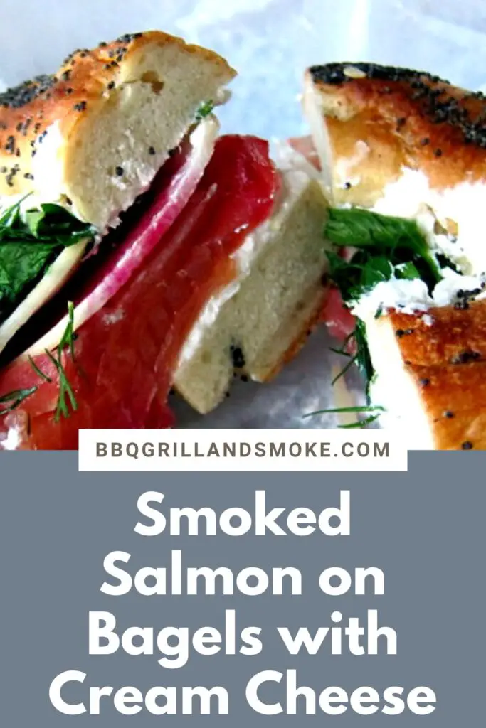 Smoked Salmon on Bagels with Cream Cheese