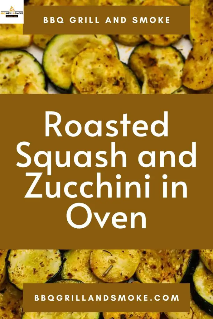 Roasted Squash and Zucchini in Oven