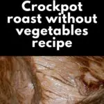 Crockpot Roast without Vegetables