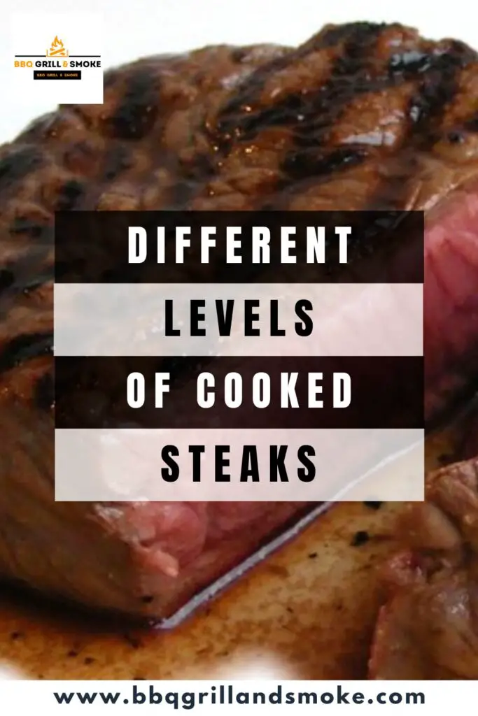Different Levels of Cooked Steak