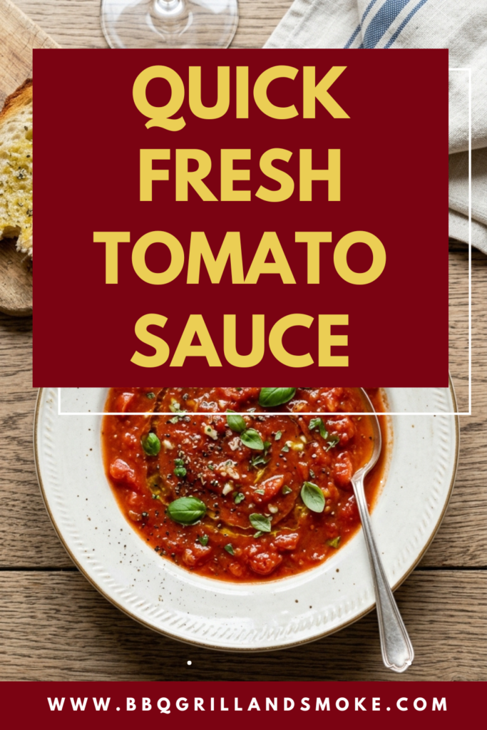 Quick Fresh Tomato Sauce