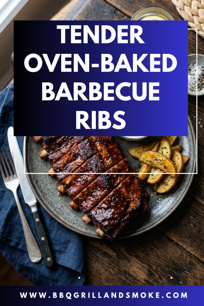 tender oven-baked barbecue ribs