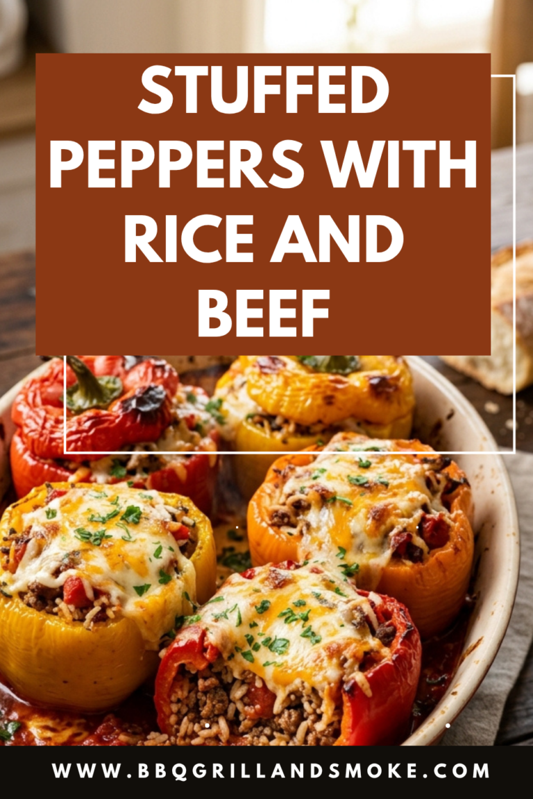 Stuffed Peppers with Rice and Beef